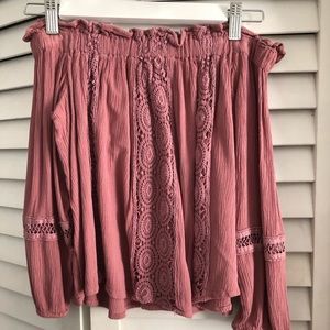 American Eagle Strapless Blouse